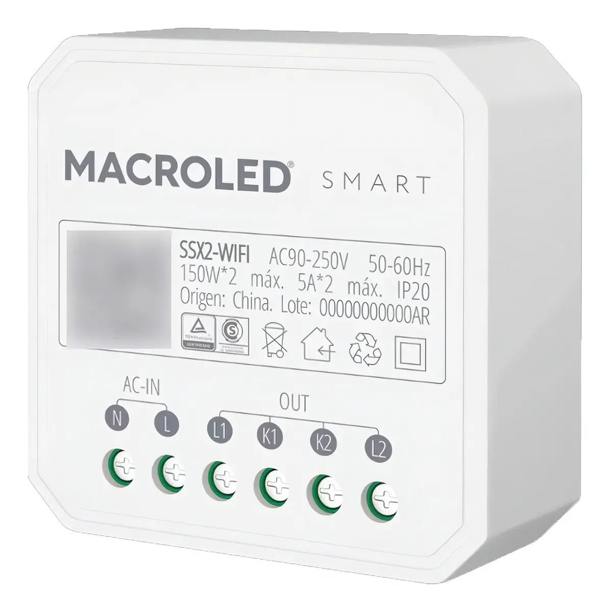 Interruptor Macroled wifi smart inteligente Google siri 150w