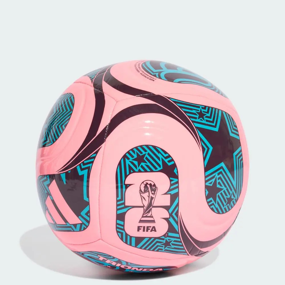 Pelota Trionda Club de la Copa Mundial 26, color rosa, rosa viga, rojo noble y azul