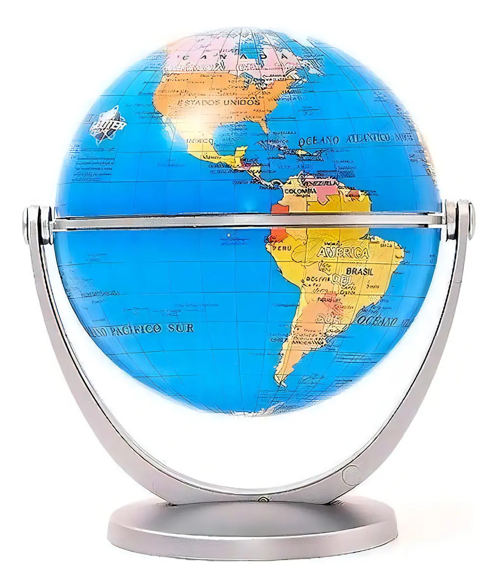 Globo Terráqueo Político Base Plástica 10cm 107