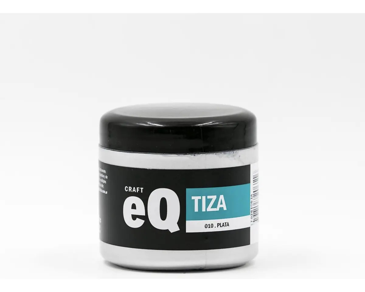Pintura A La Tiza EQ Metalizada Plata 200ml Modelo TIZA ORO