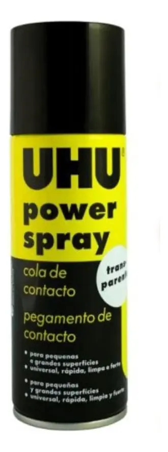 Adhesivo Aerosol Uhu Power Spray 200 Ml Pegamento X 6 Unid