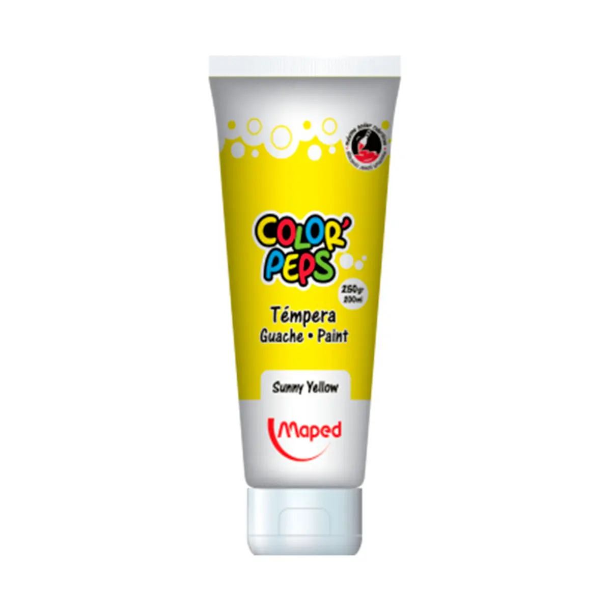 Tempera Maped Colorpeps Amarillo Pomo 250g