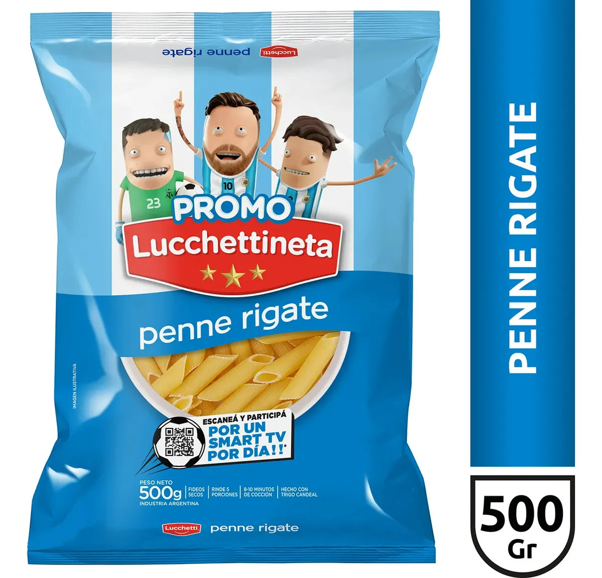 Fideos Lucchetti Penne Rigate X 500 Gr