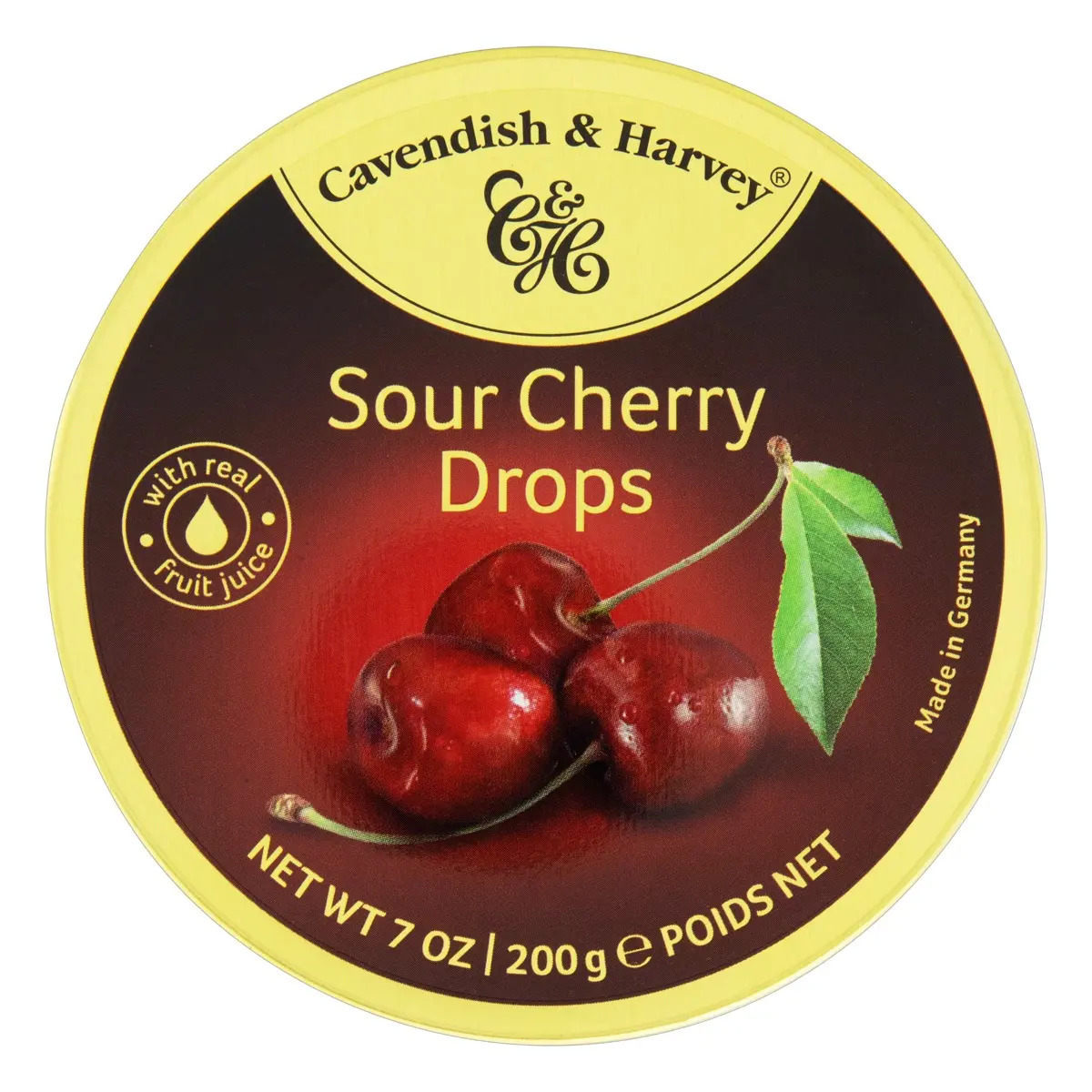 Caramelo Cavendish & Harvey cereza sin TACC 200 g
