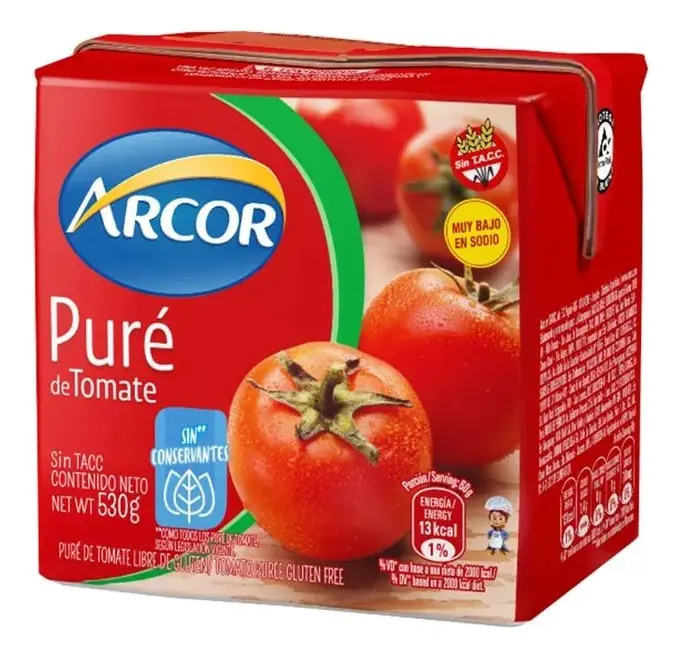 Pure De Tomate Arcor Mediano