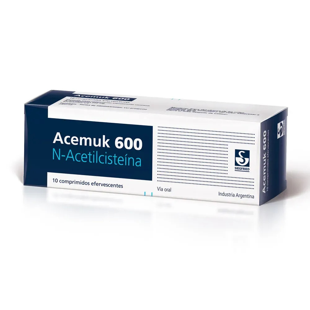 Acemuk 600 Mg Comp. Efervescente, 10 Comprimidos