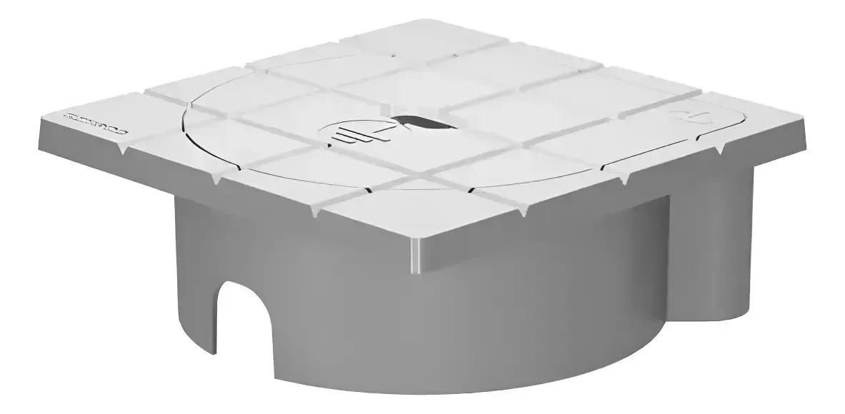 Caja De Inspección S/ Neutro Mat. Aislante 25x25 Genrod Ci3 Gris