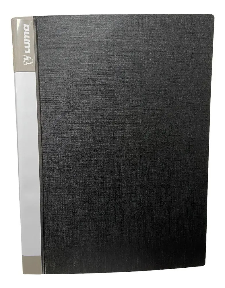 Carpeta Plastica A4 Con 60 Folios Luma Colores Color Negro