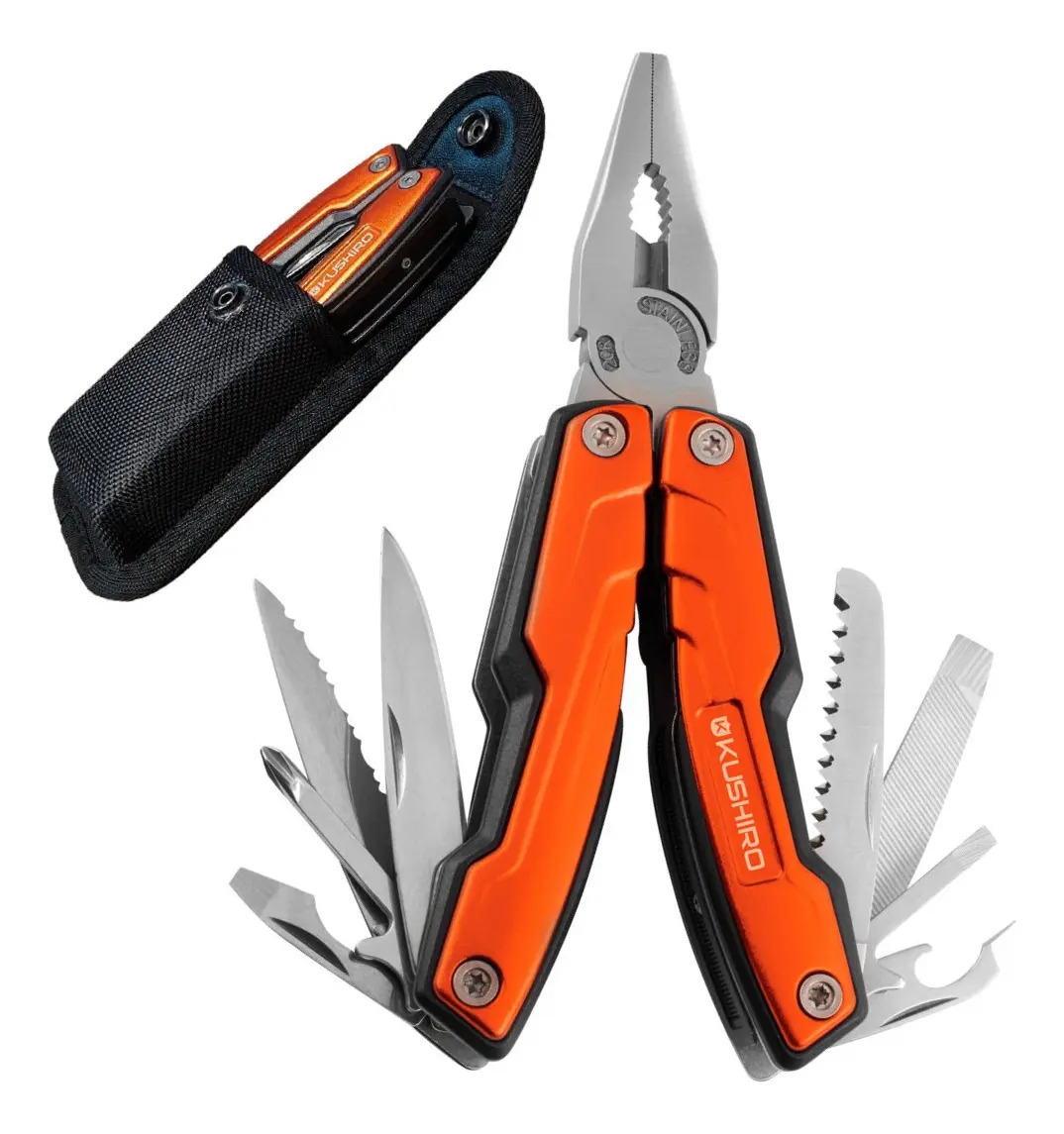 Pinza multiherramientas Premium 12 en 1 Kushiro MHU12 con estuche