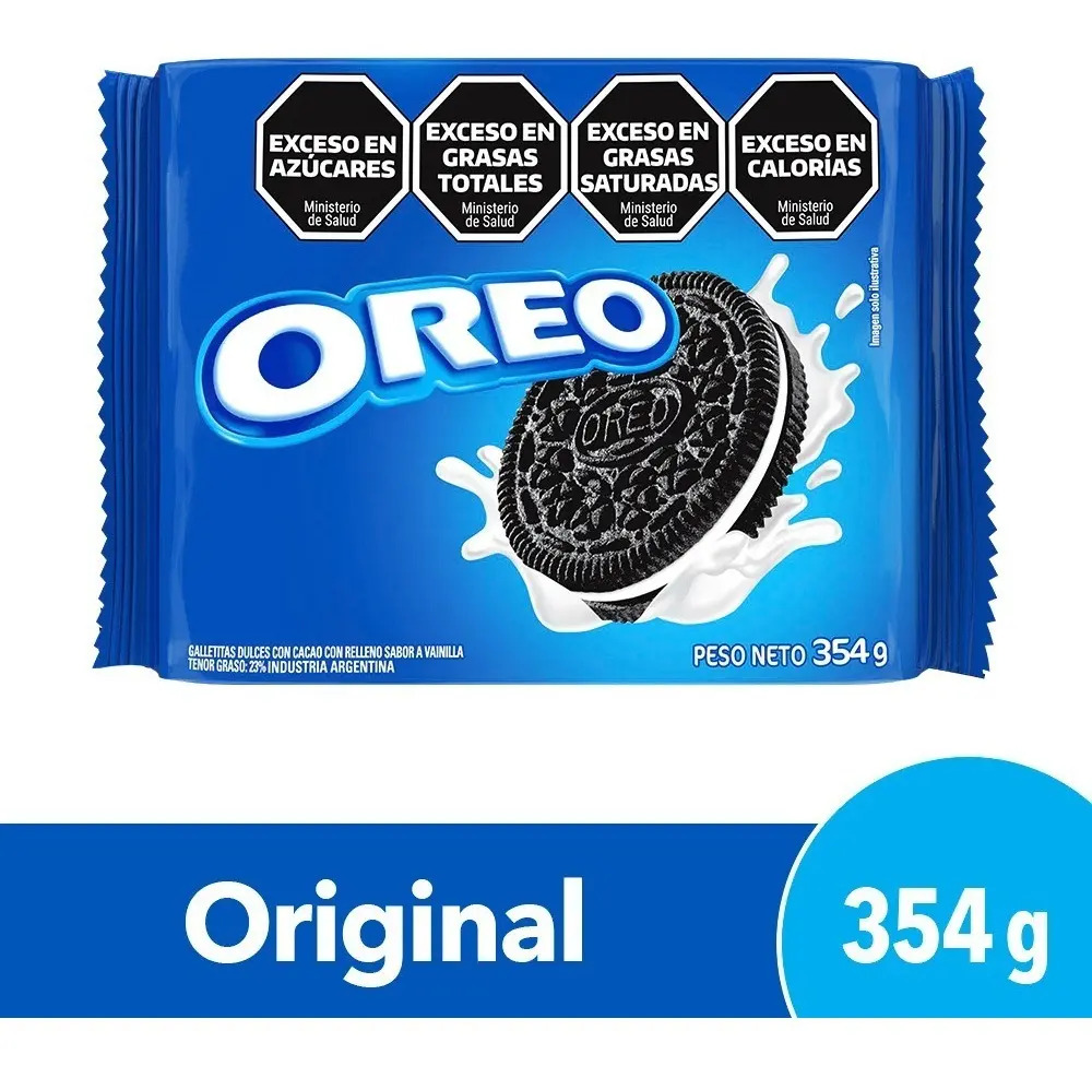 Galletitas Oreo Veggie Relleno Sabor Vainilla 354 Grs