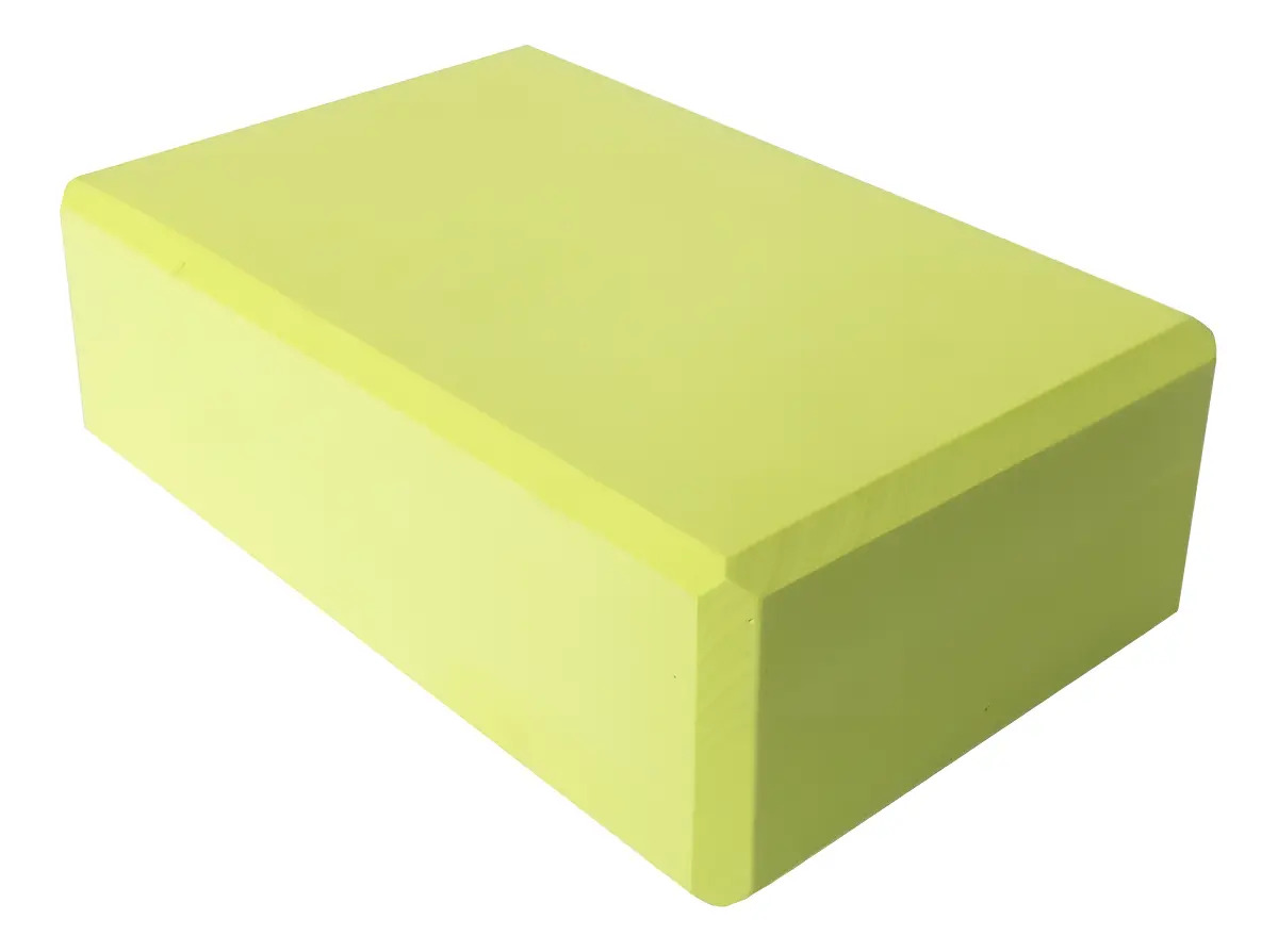 Bloque Yoga Pilates Tecnofast Goma EVA Alta Densidad Verde Manzana