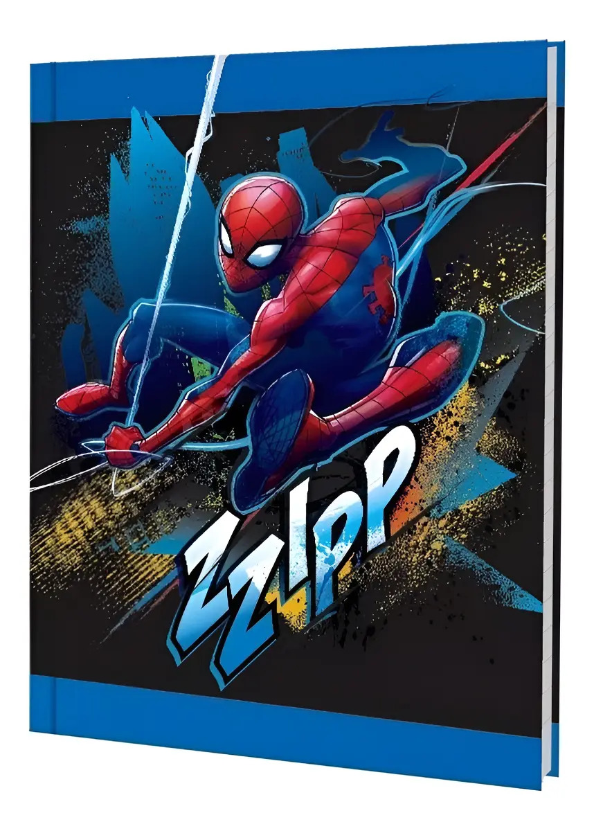Cuaderno Tapa Dura 16 X 21 Cm 48 Hojas Spiderman Mooving Color modelo 4