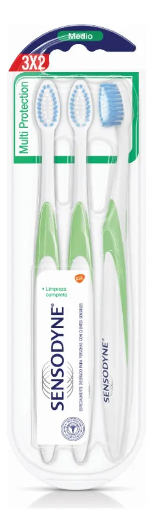 Cepillo Dental Sensodyne Multi Protección x3