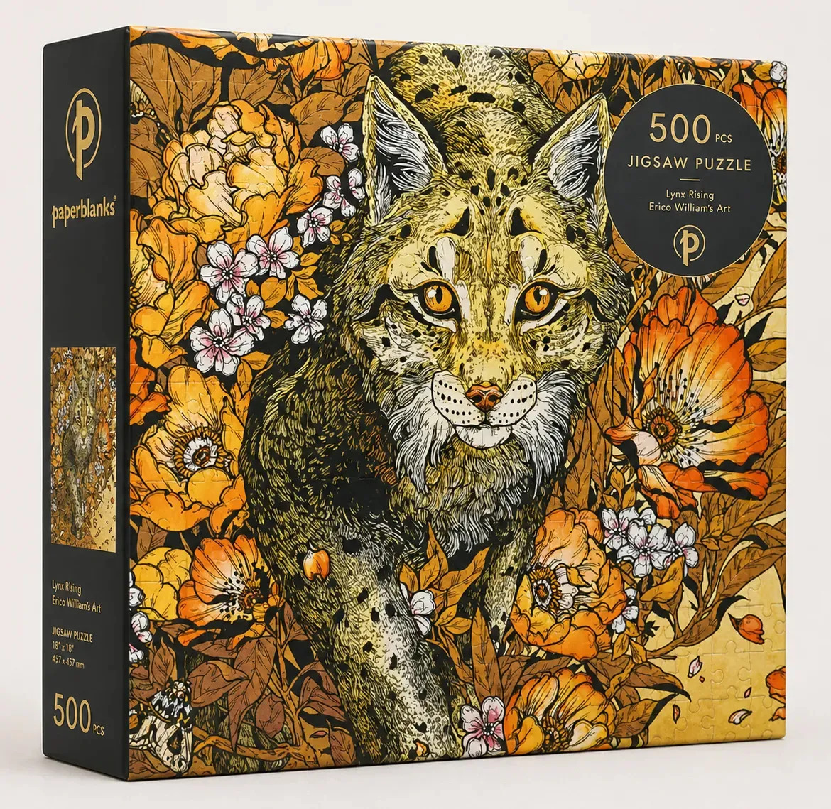 Rompecabezas Paperblanks Mirada De Lince 500 Piezas Relieve