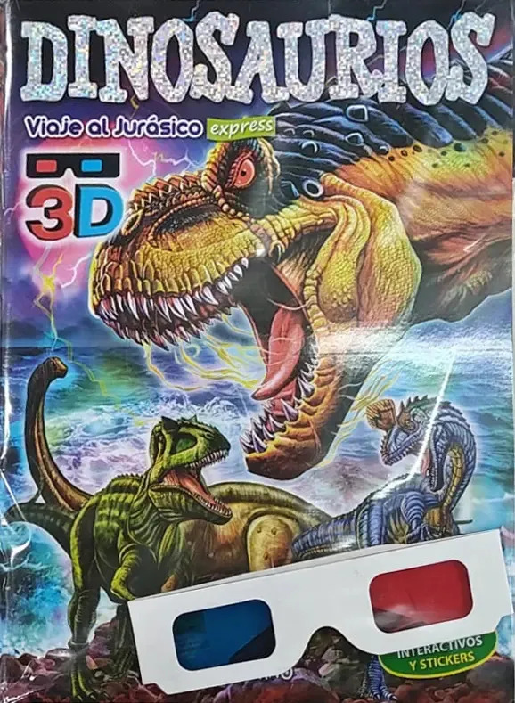 Libro. Dinosaurios Con Lentes 3d. Ed Elefantino/ Maya