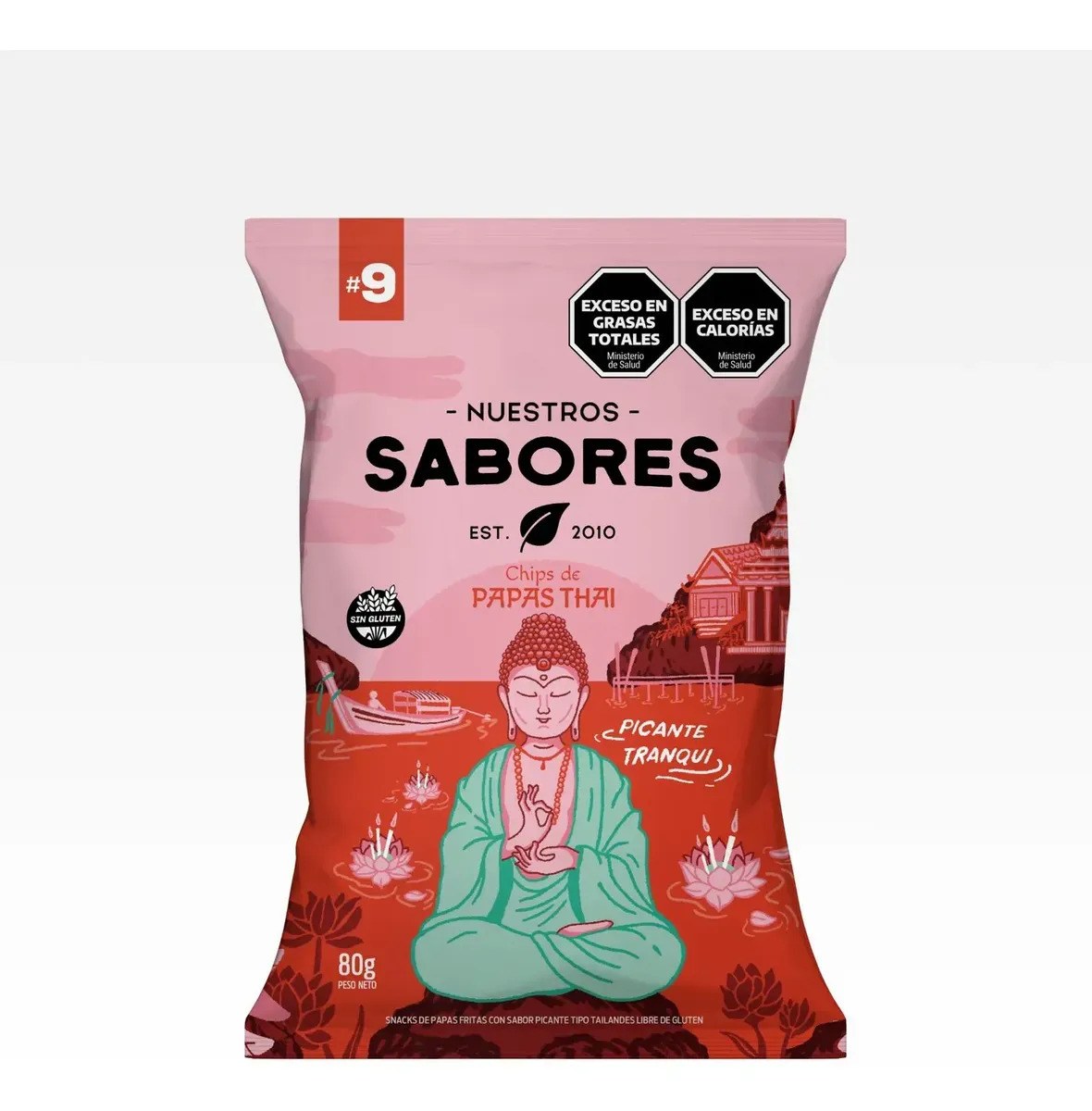 Pack de Papas Fritas Thai Nuestros Sabores con Sriracha por 18 Unidades