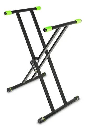 Soporte Teclado Doble Tijera Gravity GKSX2 65kg Acero Negro