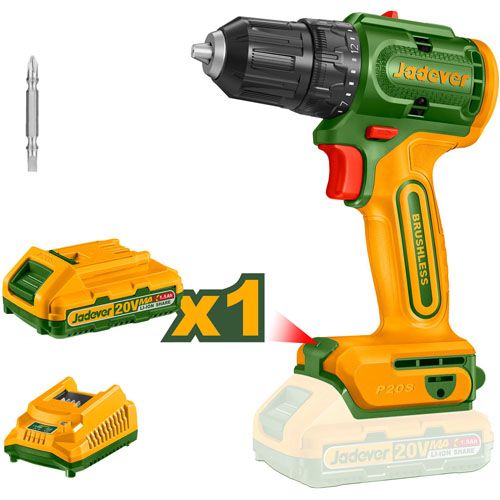 Taladro Atornillador Brushless a Batería 20V Jadever JDCDP5521